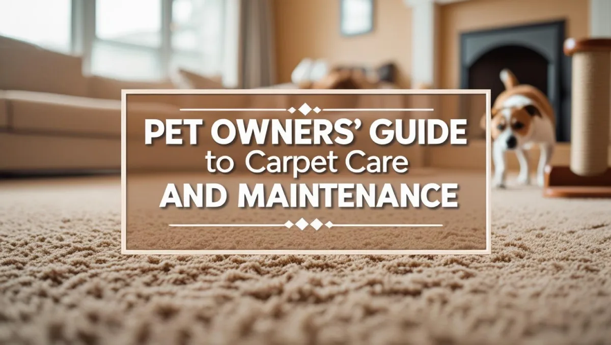 Carpet Care and Maintenance​ Guide for Pet Owners